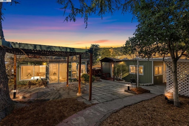 exterior space with a patio area