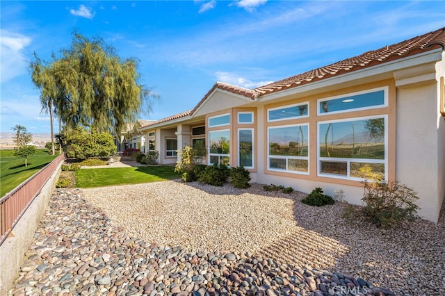 view of rear view of property