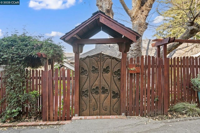 view of gate