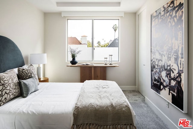 bedroom with carpet flooring