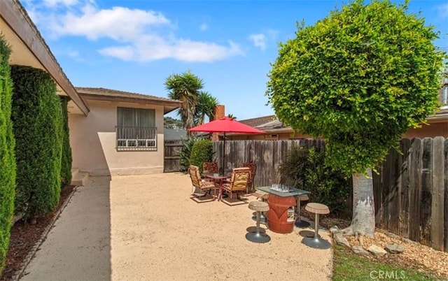 exterior space with a patio