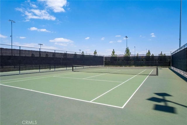 view of sport court