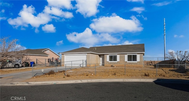 ranch-style house with a garage