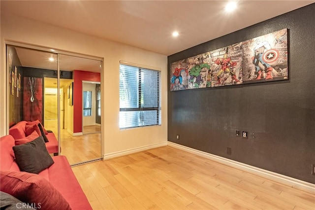 interior space with wood-type flooring