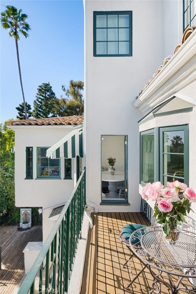 view of balcony