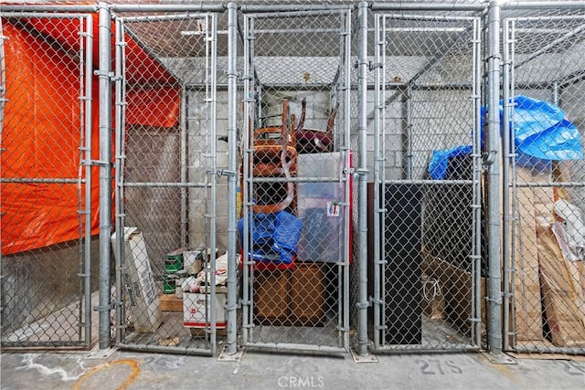 view of storage room