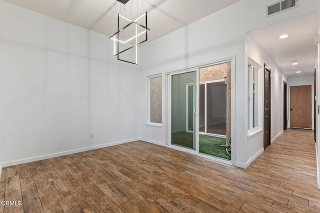 interior space featuring hardwood / wood-style flooring