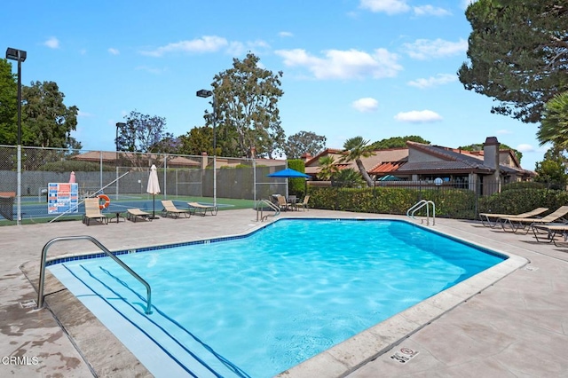 view of pool with a patio