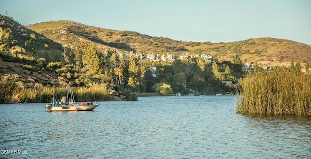 property view of water with a mountain view