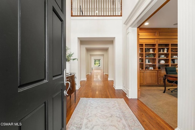 entryway featuring light wood-type flooring