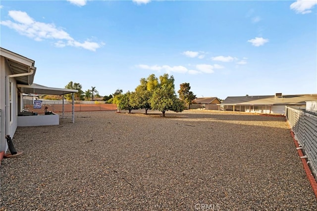 view of yard with a patio