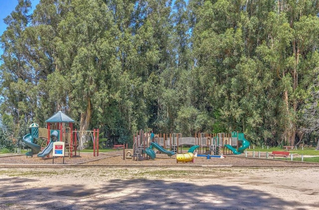 view of jungle gym