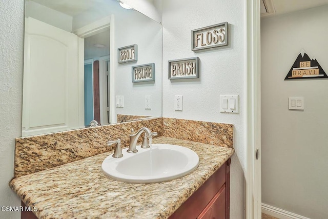 bathroom with vanity