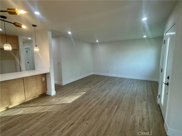 interior space featuring hardwood / wood-style floors