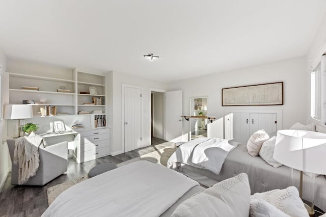 bedroom featuring hardwood / wood-style floors