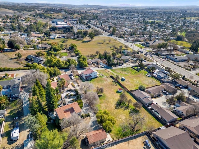 bird's eye view with a residential view