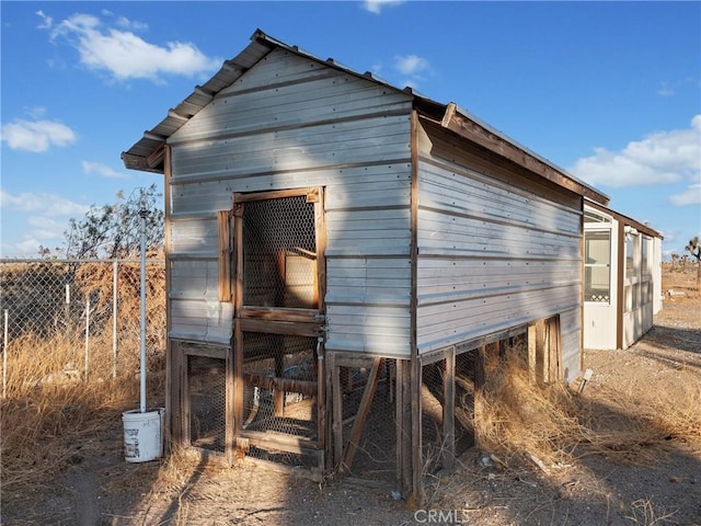 view of outdoor structure