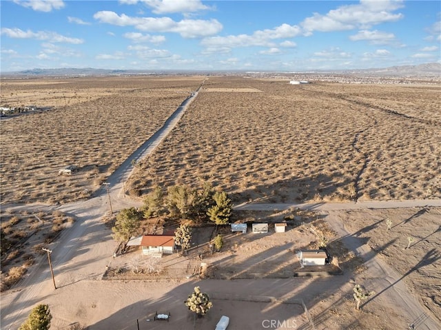 aerial view with a rural view