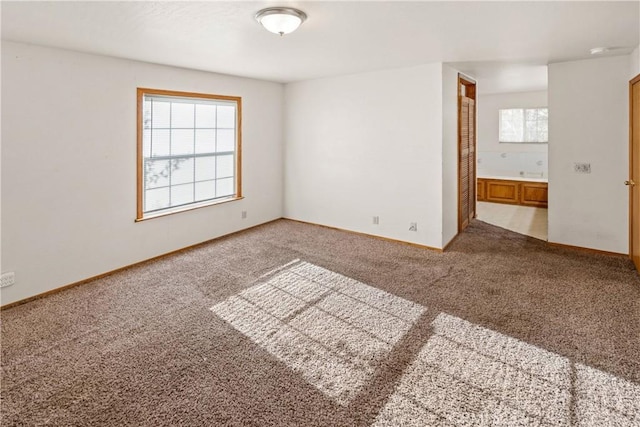 view of carpeted empty room