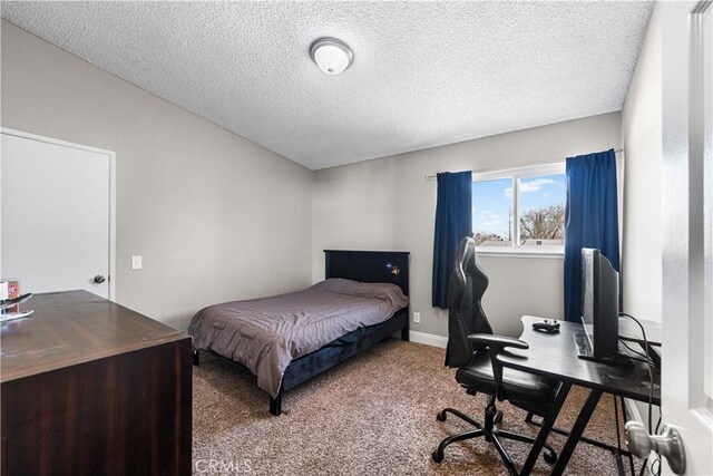 44028 Halcom Ave, Lancaster, CA 93536 - bedroom with a textured ceiling and carpet floors