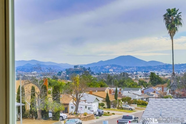 view of mountain feature