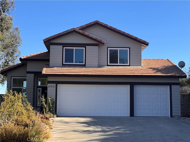 front facade featuring a garage