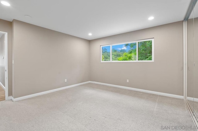 view of carpeted empty room