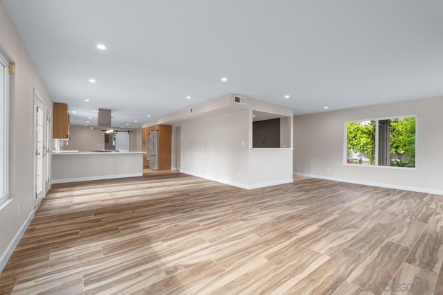 view of unfurnished living room