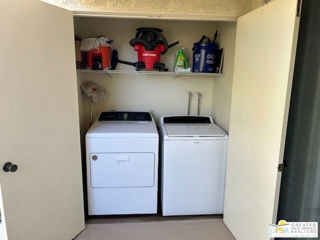 laundry area with washer and dryer