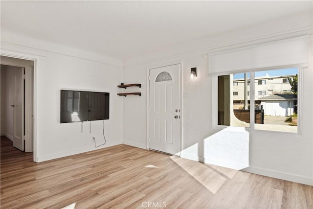 foyer featuring light hardwood / wood-style floors