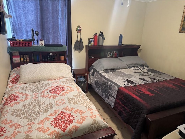 view of tiled bedroom