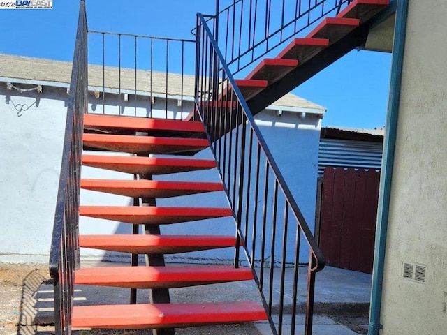 view of stairs