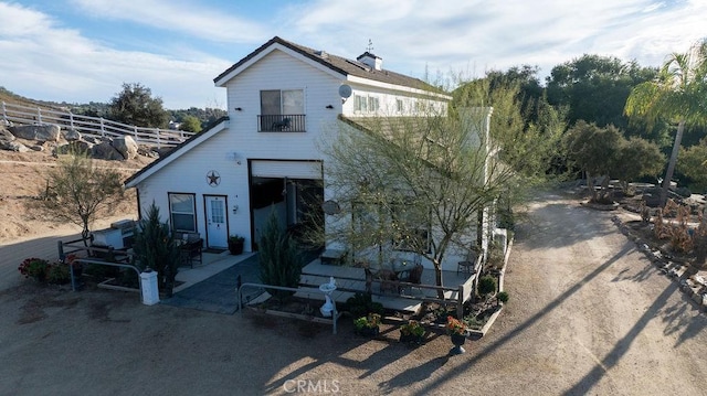 view of rear view of property