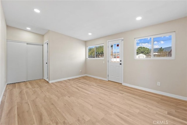 entryway featuring light hardwood / wood-style floors