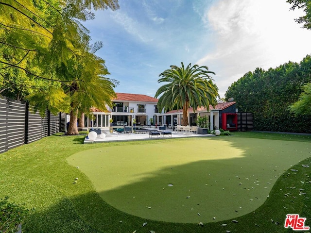 view of home's community featuring a patio