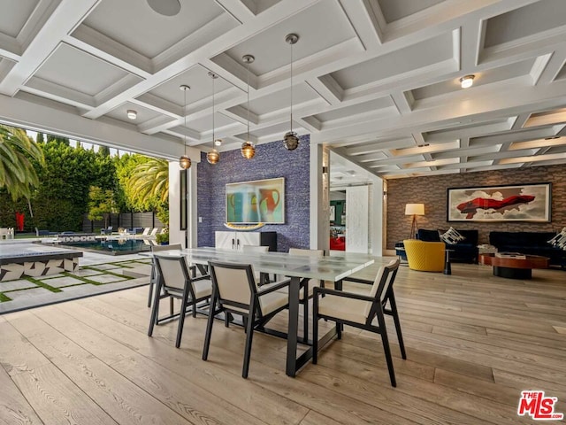 wooden terrace featuring a pool