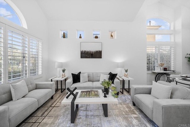 living room with a healthy amount of sunlight