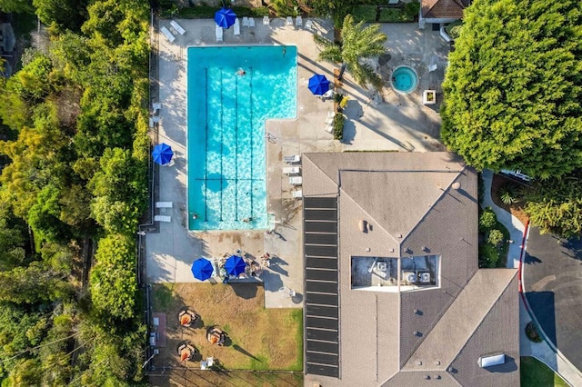 birds eye view of property