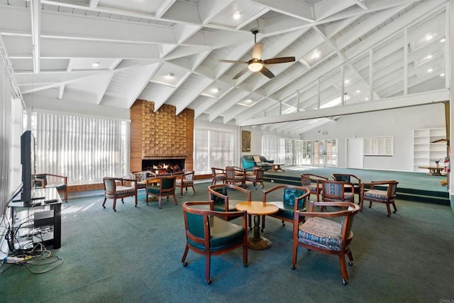 6309 Caminito Salado, San Diego, CA 92111 - lobby featuring high vaulted ceiling and beamed ceiling