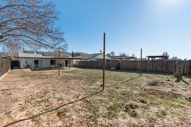 view of yard with a patio area