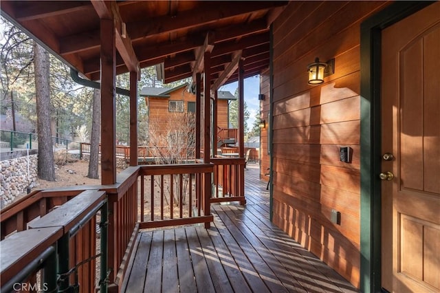 view of wooden terrace