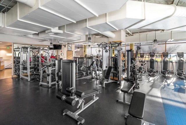 view of exercise room