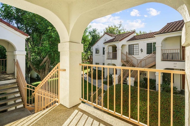 view of balcony