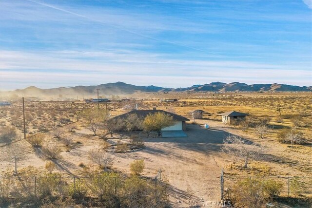 property view of mountains featuring a rural view