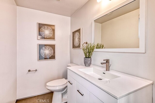 2618 Cove St, Corona Del Mar, CA 92625 - bathroom featuring vanity, toilet, and tile patterned floors