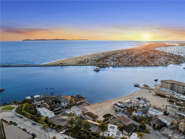 2618 Cove St, Corona Del Mar, CA 92625 - aerial view at dusk of view of water and beach