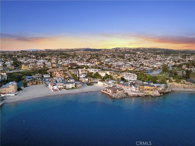2618 Cove St, Corona Del Mar, CA 92625 - aerial view of property's location featuring a water and mountain view