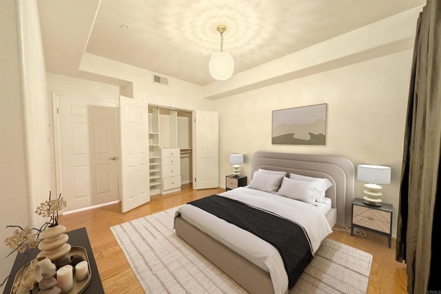 bedroom featuring wood-type flooring