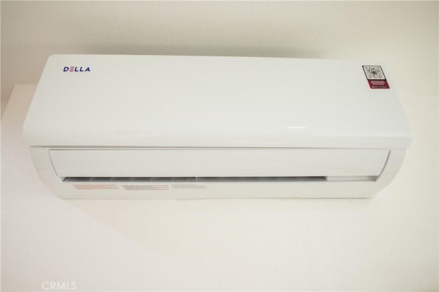 details with a wall mounted air conditioner