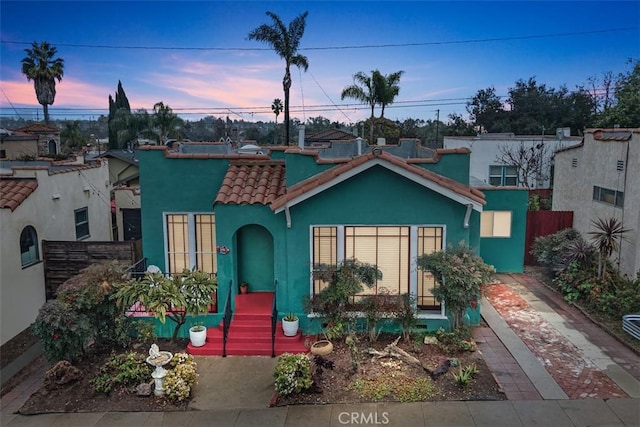 view of mediterranean / spanish-style house